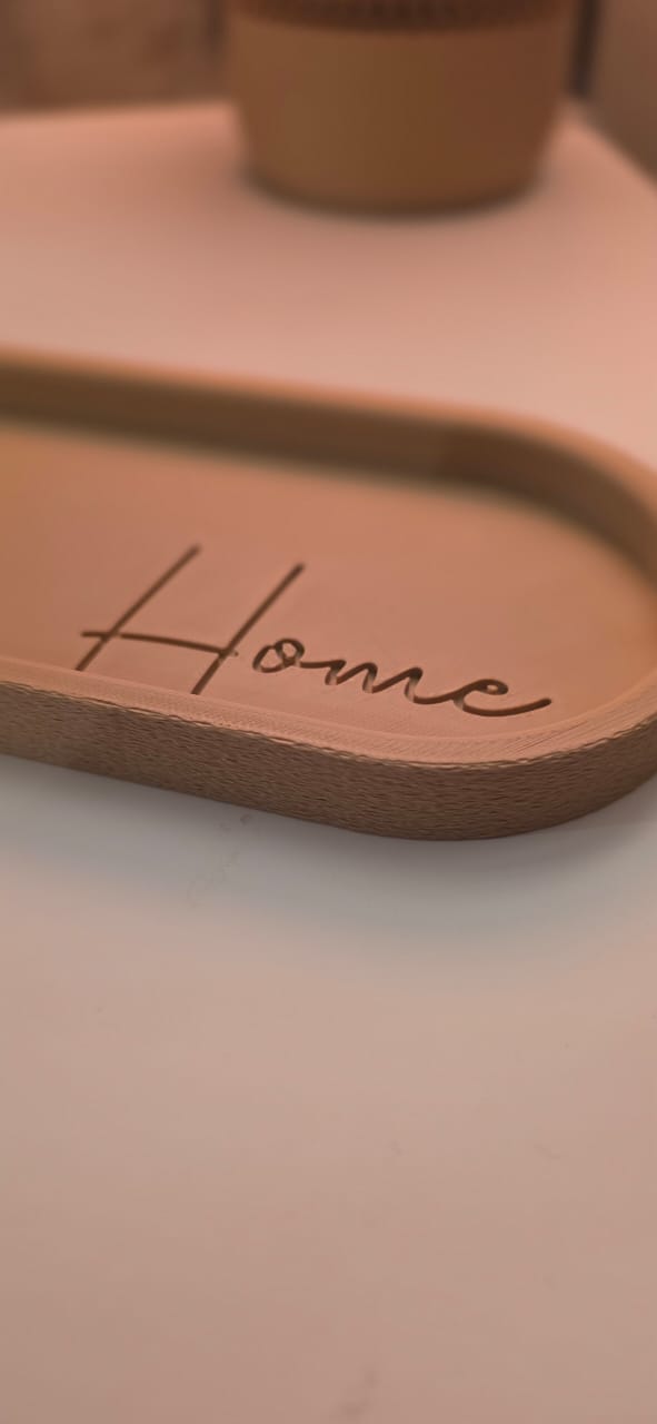 Dekoratives Tablett HOME