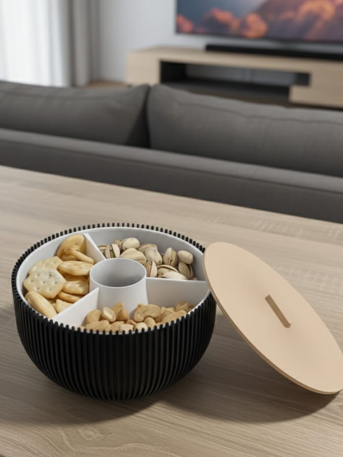 Multifunktionale Snack-Schale