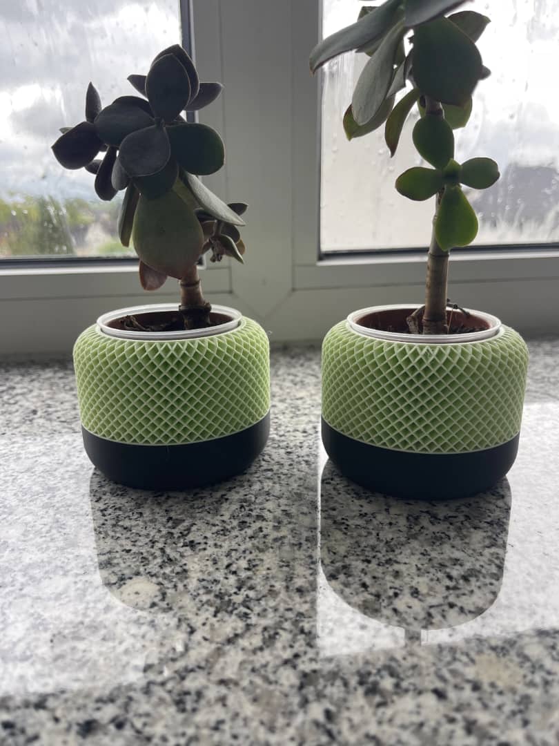 HomePod-inspirierte Pflanzgefäße