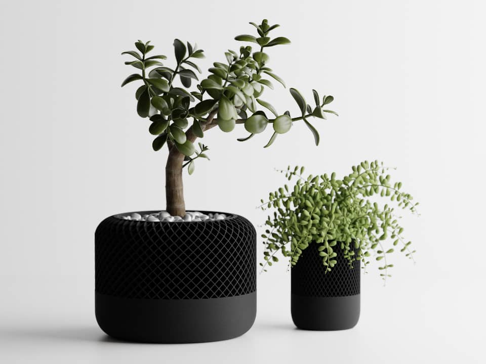 HomePod-inspirierte Pflanzgefäße